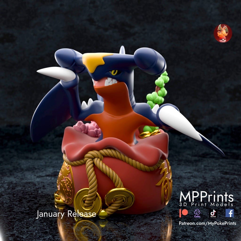 P站图纸印象馆 口袋妖怪 烈咬陸鯊 口袋妖怪 烈咬陸鯊