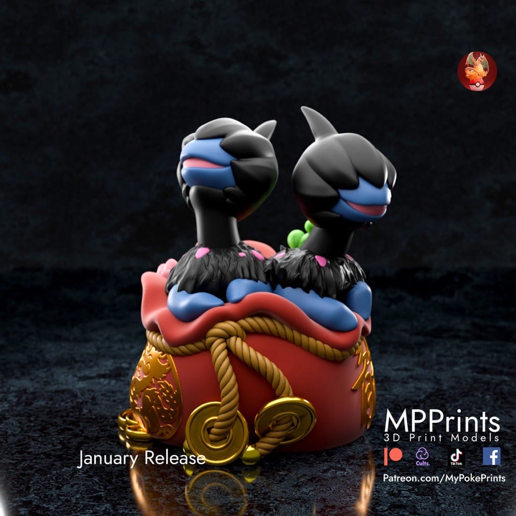 P站图纸印象馆 口袋妖怪 单首龙 口袋妖怪 单首龙