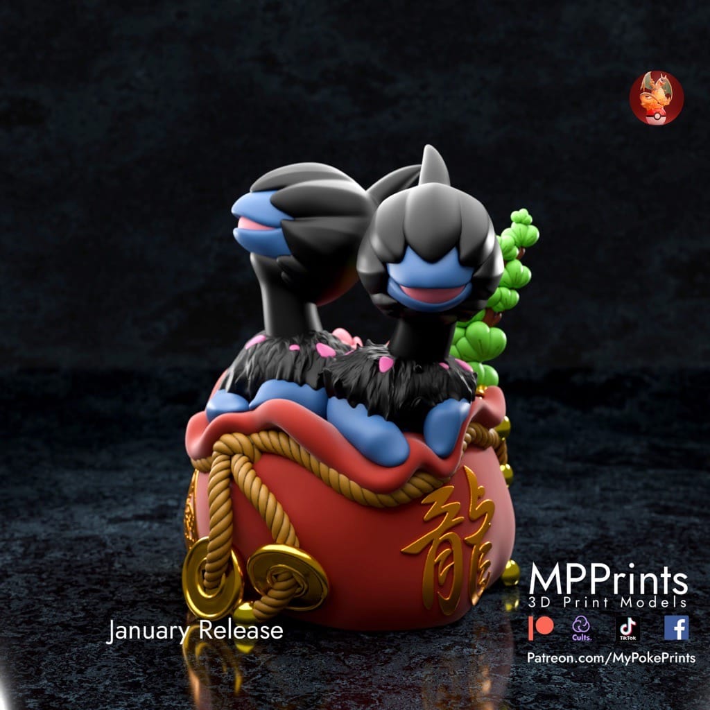 P站图纸印象馆 口袋妖怪 单首龙 口袋妖怪 单首龙