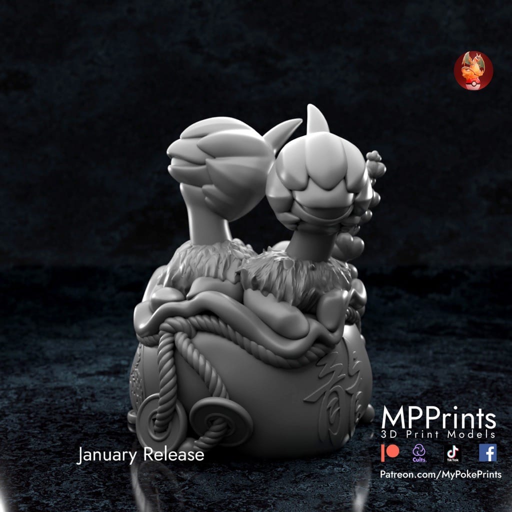 P站图纸印象馆 口袋妖怪 单首龙 口袋妖怪 单首龙