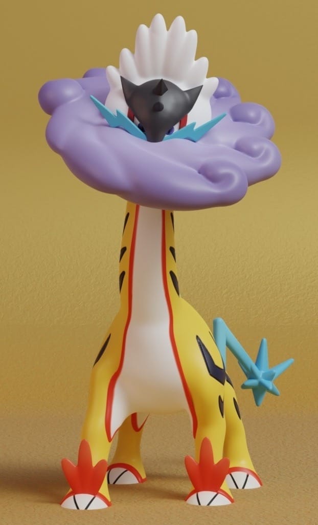 P站图纸印象馆 口袋妖怪 猛雷鼓 口袋妖怪 猛雷鼓