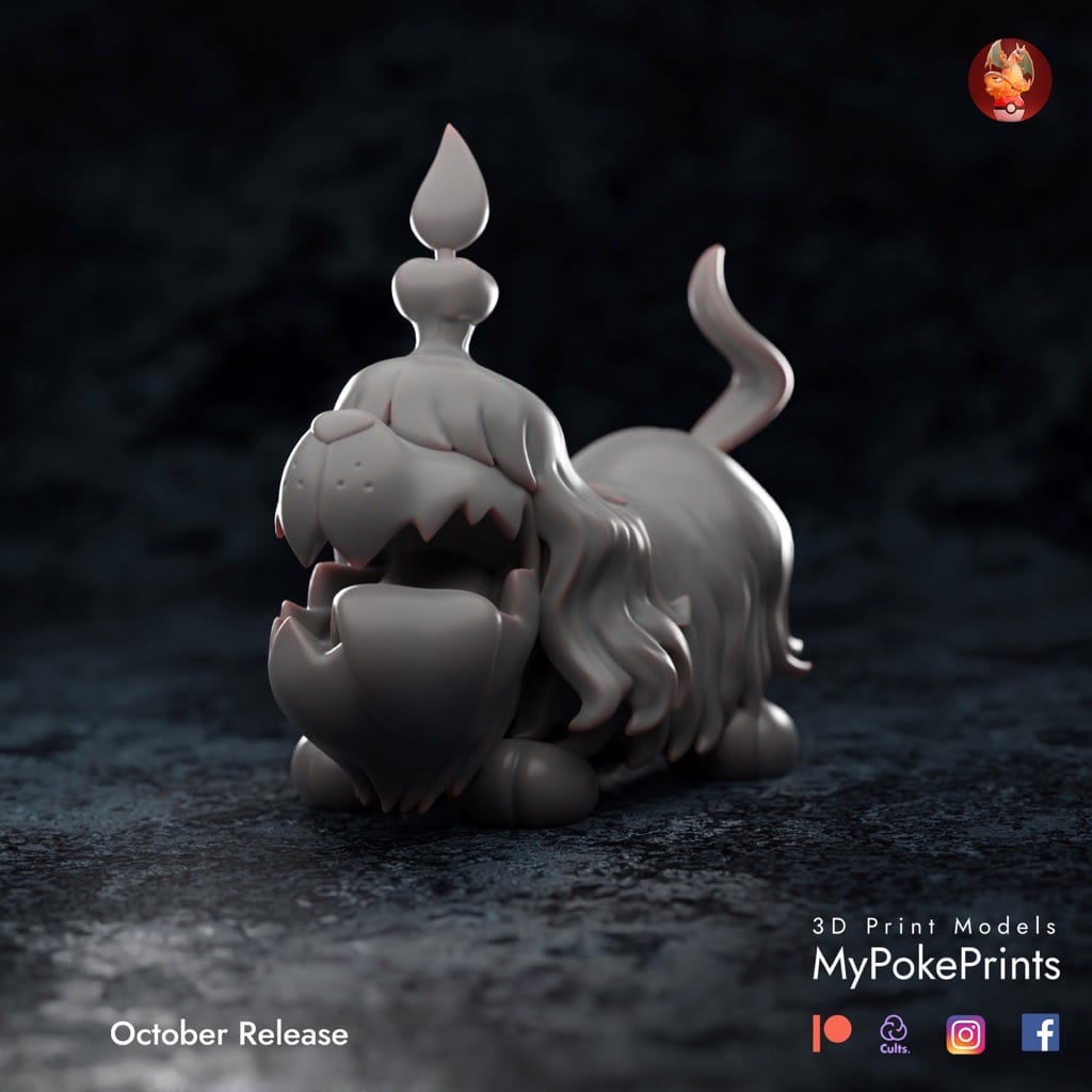 P站图纸印象馆 口袋妖怪 墓仔狗 口袋妖怪 墓仔狗