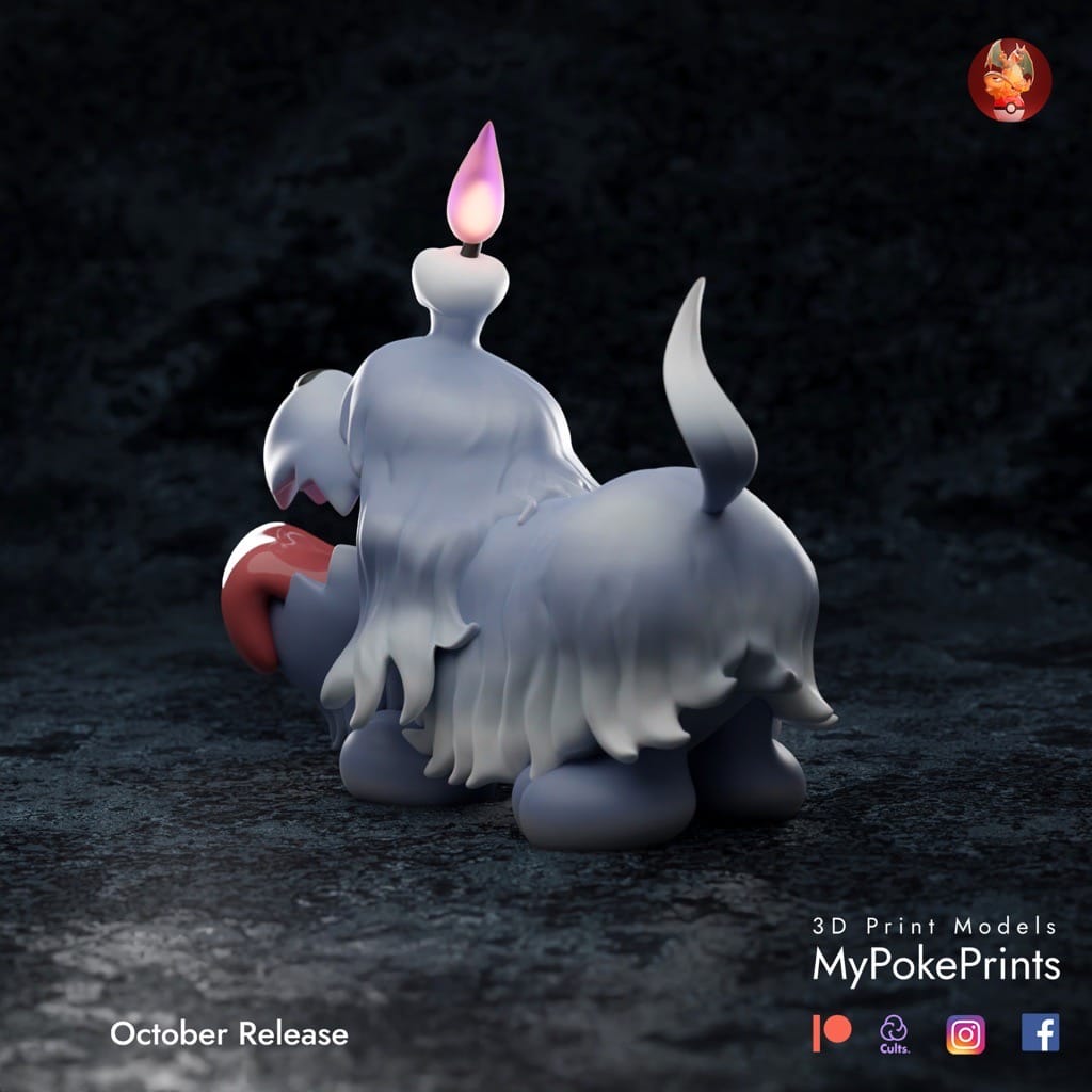 P站图纸印象馆 口袋妖怪 墓仔狗 口袋妖怪 墓仔狗