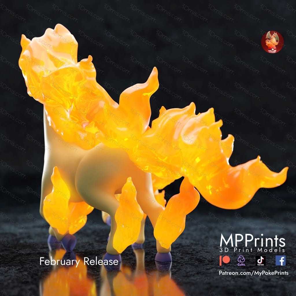 P站图纸印象馆 口袋妖怪 小火马和和烈焰马 口袋妖怪 小火马和和烈焰马