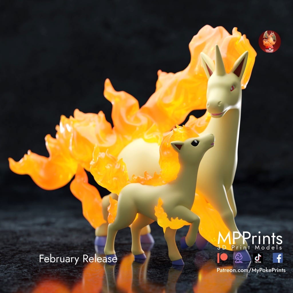 P站图纸印象馆 口袋妖怪 小火马和和烈焰马 口袋妖怪 小火马和和烈焰马