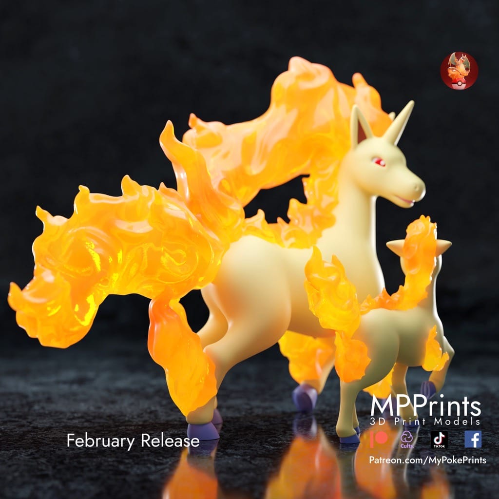 P站图纸印象馆 口袋妖怪 小火马和和烈焰马 口袋妖怪 小火马和和烈焰马