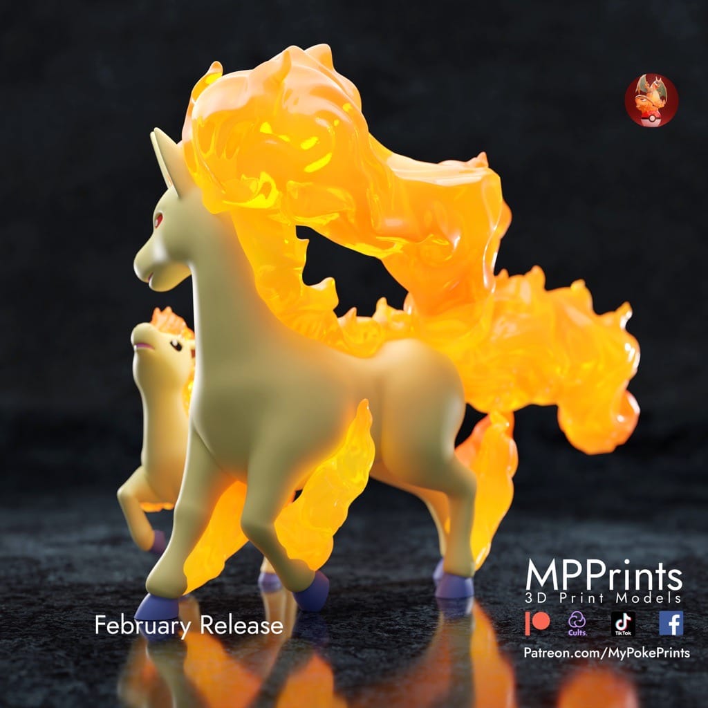 P站图纸印象馆 口袋妖怪 小火马和和烈焰马 口袋妖怪 小火马和和烈焰马