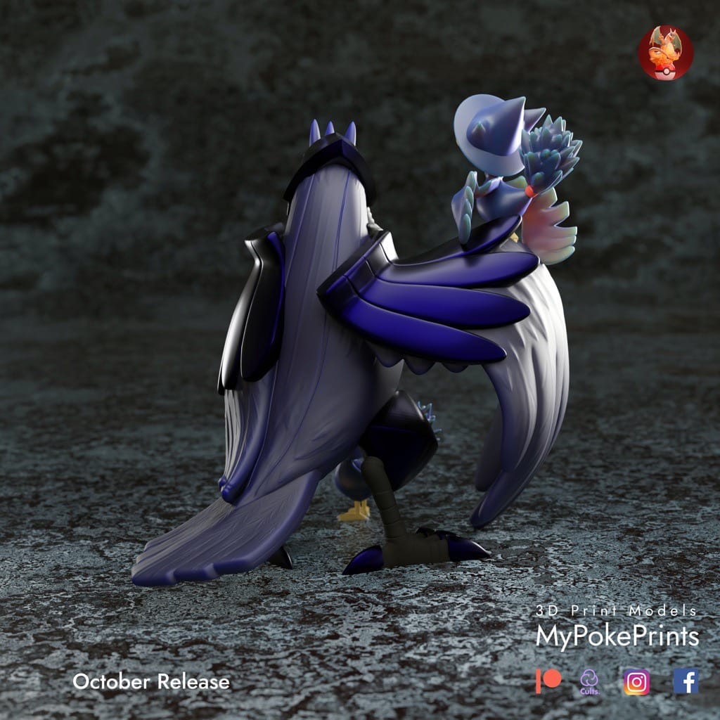 P站图纸印象馆 口袋妖怪 钢铠鸦和黑暗鸦 口袋妖怪 钢铠鸦和黑暗鸦