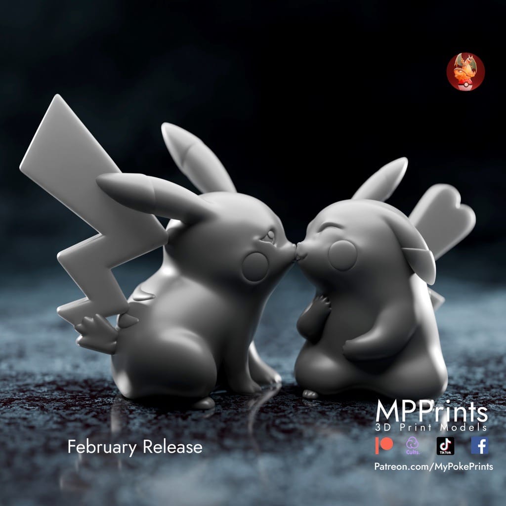 P站图纸印象馆 口袋妖怪 亲吻的皮卡丘 口袋妖怪 亲吻的皮卡丘