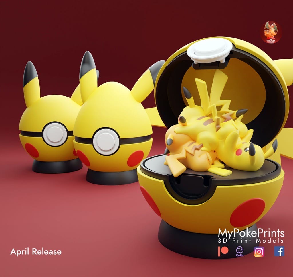 P站图纸印象馆 口袋妖怪 皮卡丘精灵球 口袋妖怪 皮卡丘精灵球