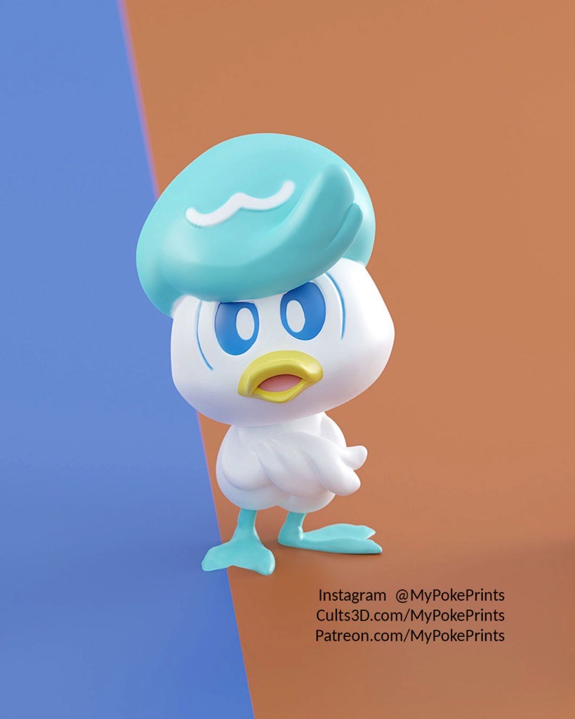 P站图纸印象馆 口袋妖怪 润水鸭 口袋妖怪 润水鸭