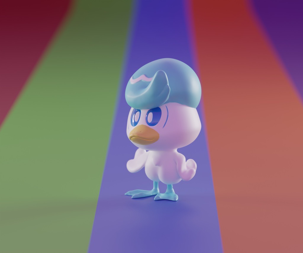 P站图纸印象馆 口袋妖怪 润水鸭 口袋妖怪 润水鸭