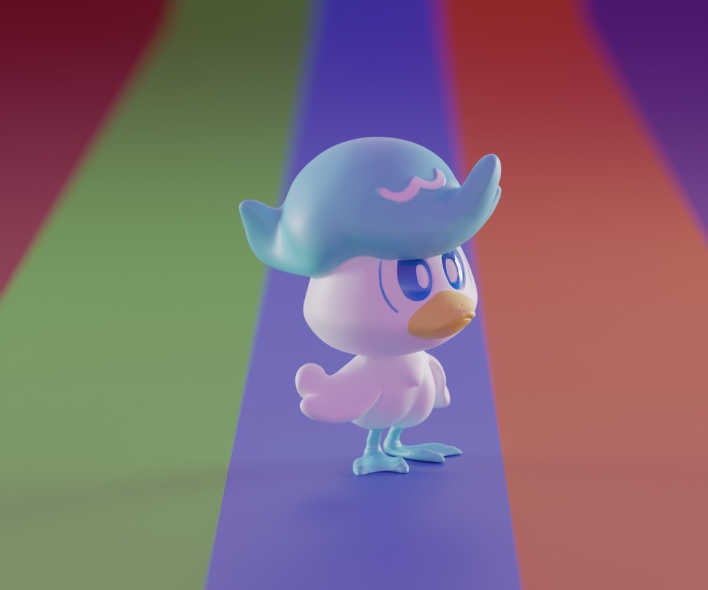 P站图纸印象馆 口袋妖怪 润水鸭 口袋妖怪 润水鸭