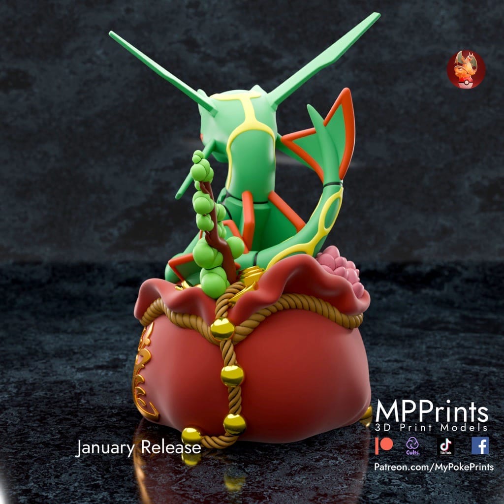 P站图纸印象馆 口袋妖怪 烈空坐 口袋妖怪 烈空坐