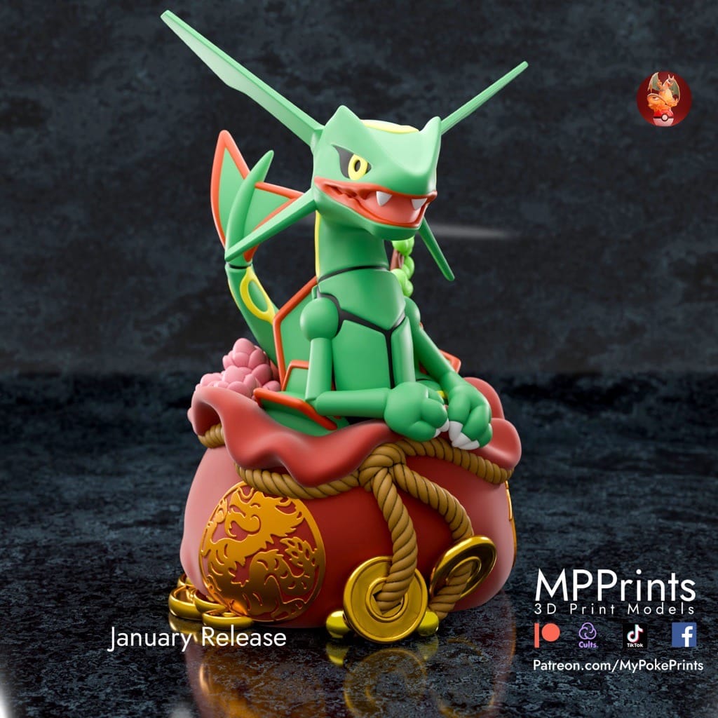 P站图纸印象馆 口袋妖怪 烈空坐 口袋妖怪 烈空坐