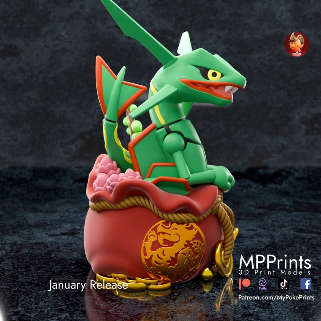 P站图纸印象馆 口袋妖怪 烈空坐 口袋妖怪 烈空坐