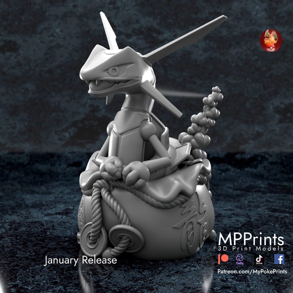 P站图纸印象馆 口袋妖怪 烈空坐 口袋妖怪 烈空坐