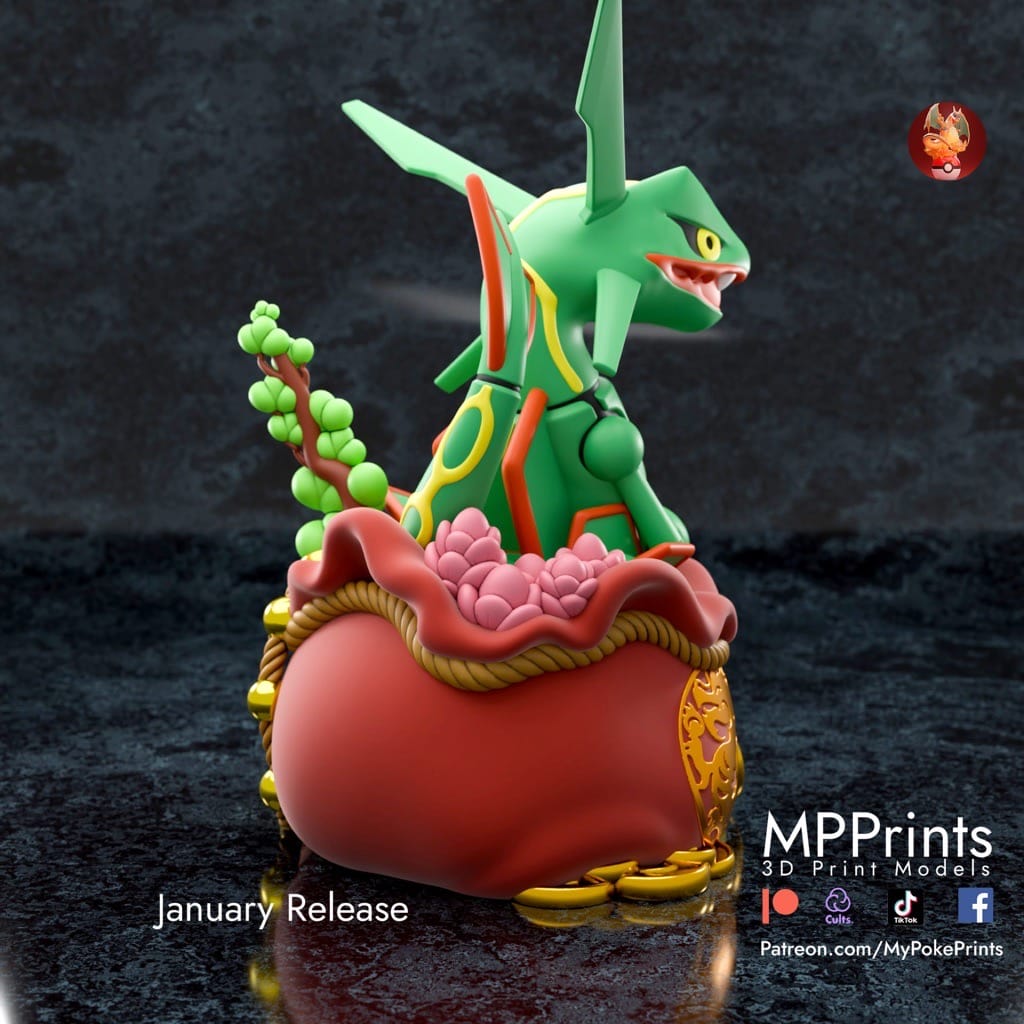 P站图纸印象馆 口袋妖怪 烈空坐 口袋妖怪 烈空坐