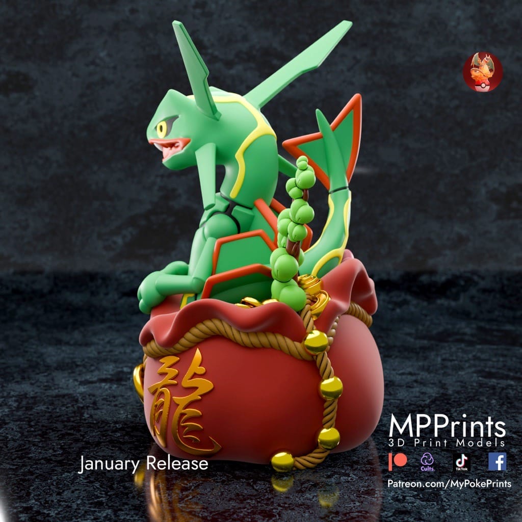 P站图纸印象馆 口袋妖怪 烈空坐 口袋妖怪 烈空坐