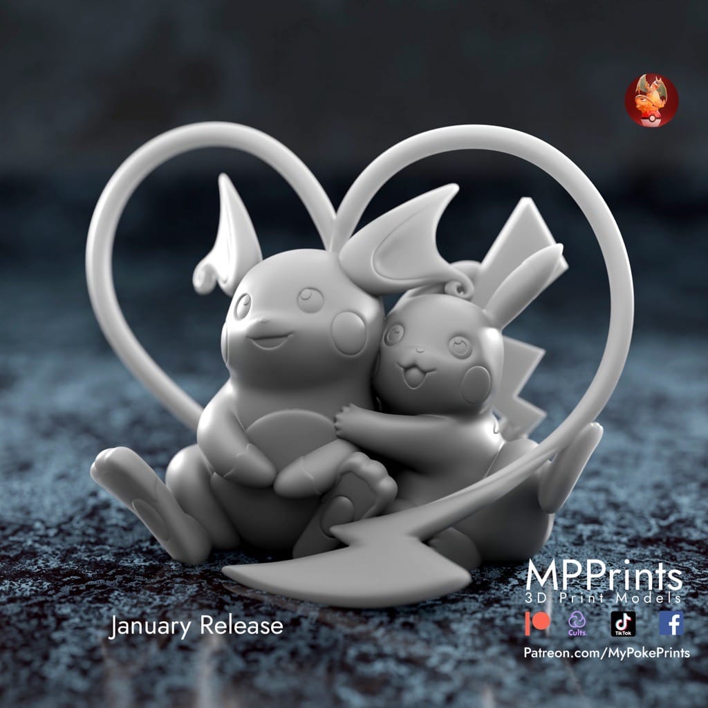 P站图纸印象馆 口袋妖怪 皮卡丘和雷丘 口袋妖怪 皮卡丘和雷丘