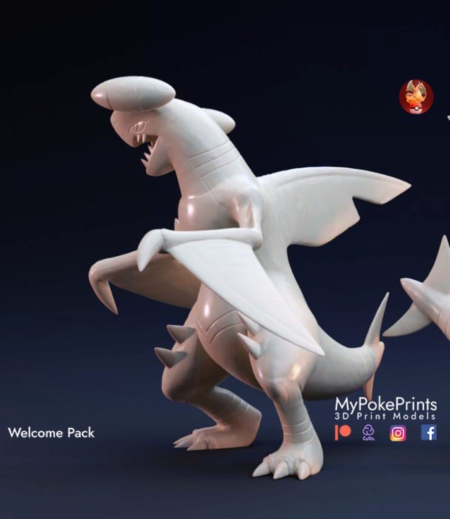 P站图纸印象馆 口袋妖怪 烈咬陸鯊 口袋妖怪 烈咬陸鯊