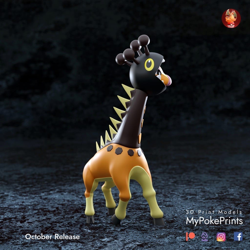 P站图纸印象馆 口袋妖怪 麒麟奇 口袋妖怪 麒麟奇