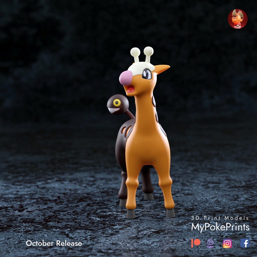 P站图纸印象馆 口袋妖怪 麒麟奇 口袋妖怪 麒麟奇