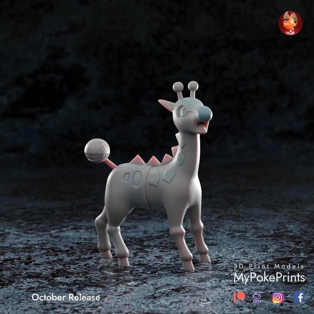 P站图纸印象馆 口袋妖怪 麒麟奇 口袋妖怪 麒麟奇