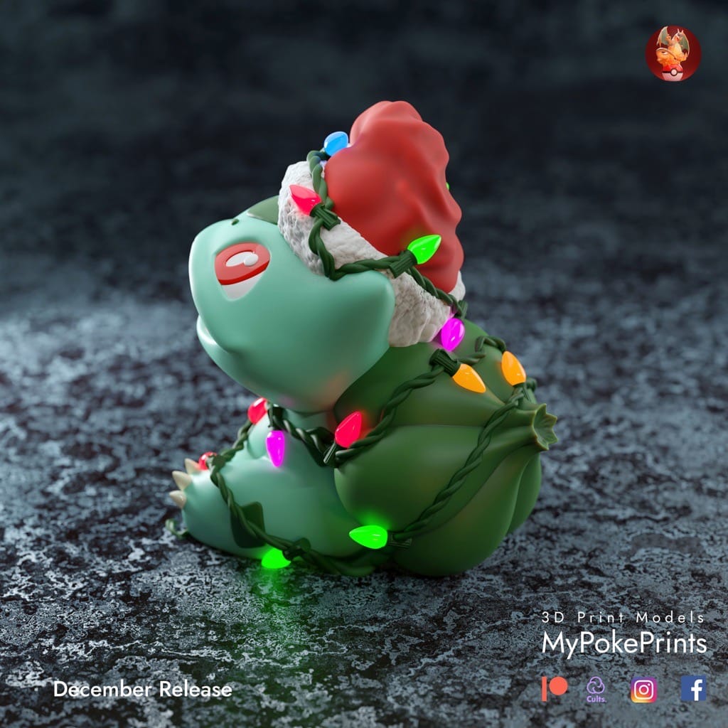 P站图纸印象馆 口袋妖怪 圣诞版电电虫 口袋妖怪 圣诞版电电虫