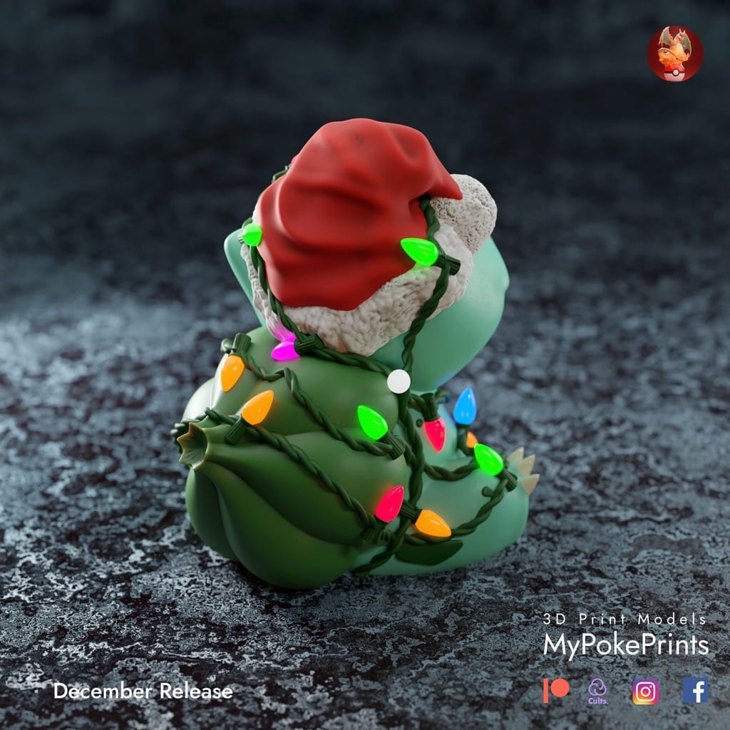 P站图纸印象馆 口袋妖怪 圣诞版电电虫 口袋妖怪 圣诞版电电虫