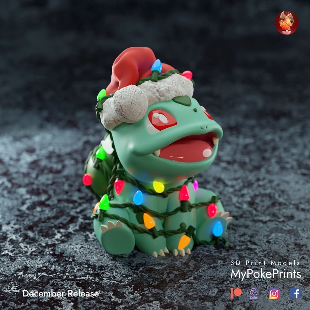 P站图纸印象馆 口袋妖怪 圣诞版电电虫 口袋妖怪 圣诞版电电虫