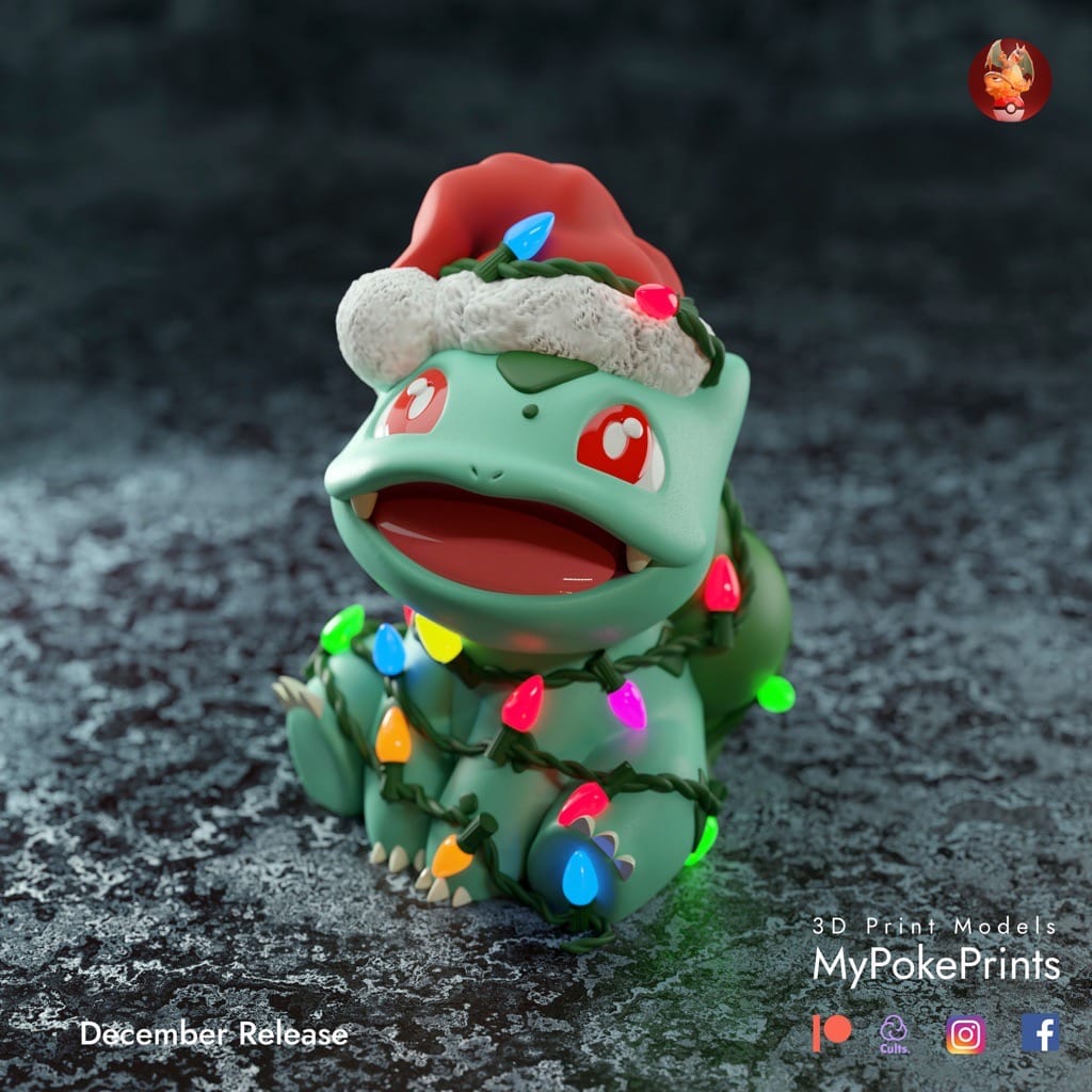 P站图纸印象馆 口袋妖怪 圣诞版电电虫 口袋妖怪 圣诞版电电虫