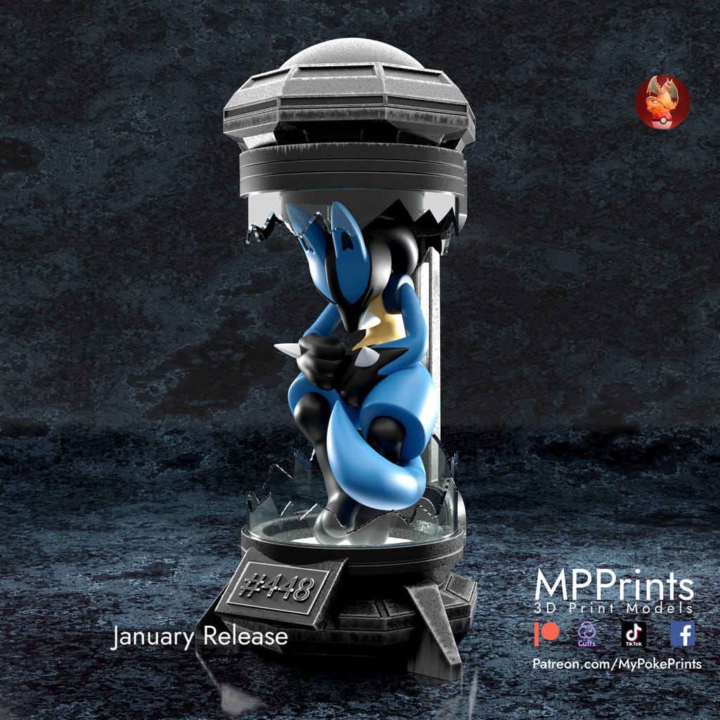 P站图纸印象馆 口袋妖怪 冰雪路卡利欧 口袋妖怪 冰雪路卡利欧