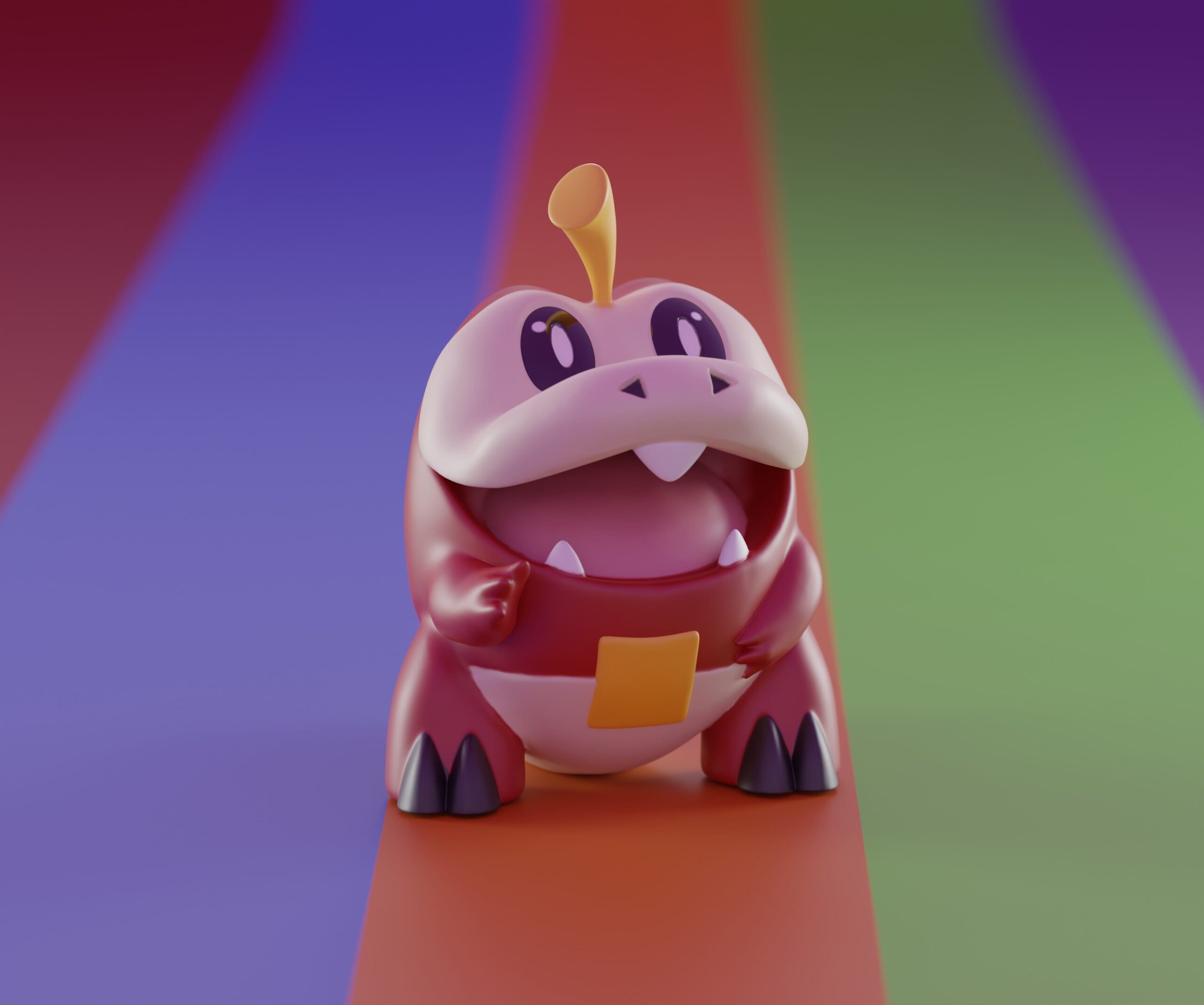 P站图纸印象馆 口袋妖怪 呆火鳄 口袋妖怪 呆火鳄