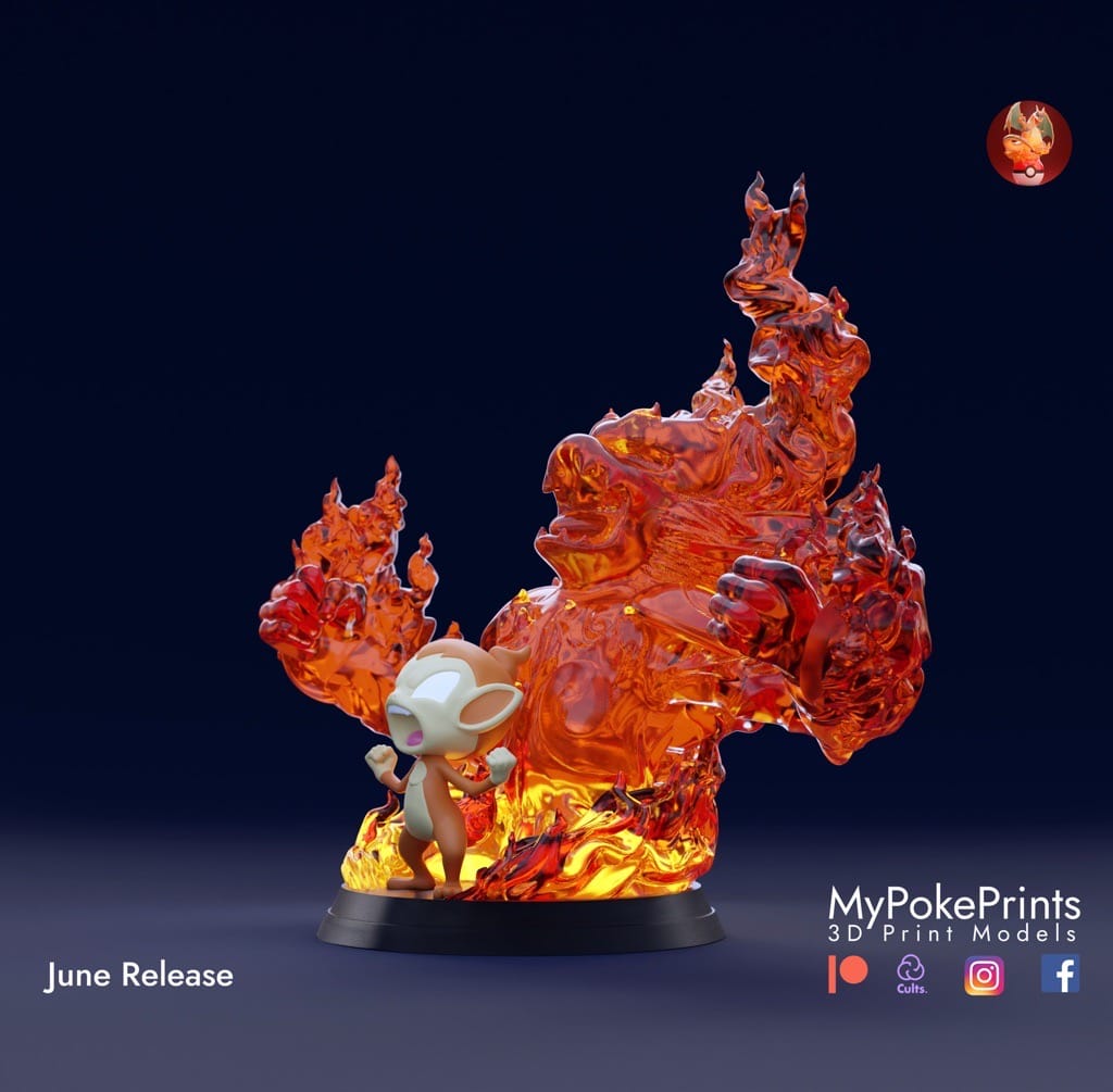 P站图纸印象馆 口袋妖怪 火焰猴进化版 口袋妖怪 火焰猴进化版