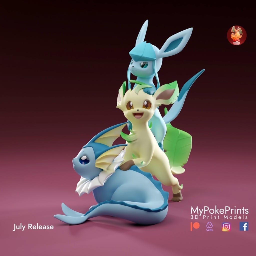 P站图纸印象馆 口袋妖怪 伊布家族 口袋妖怪 伊布家族