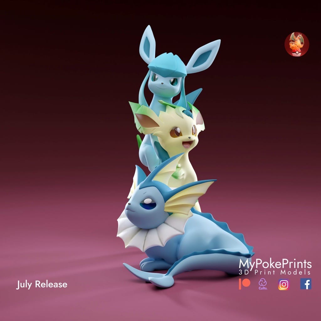 P站图纸印象馆 口袋妖怪 伊布家族 口袋妖怪 伊布家族