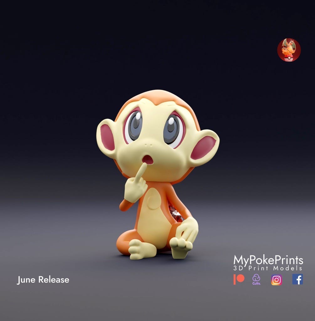 P站图纸印象馆 口袋妖怪 小火焰猴 口袋妖怪 小火焰猴