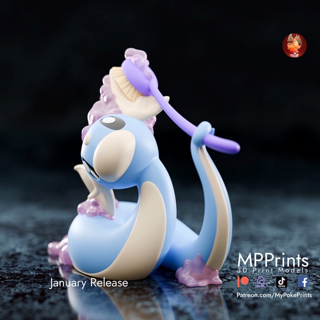 P站图纸印象馆 口袋妖怪 洗澡的迷你龙 口袋妖怪 洗澡的迷你龙