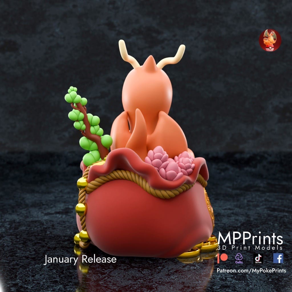 P站图纸印象馆 口袋妖怪 快龙 口袋妖怪 快龙