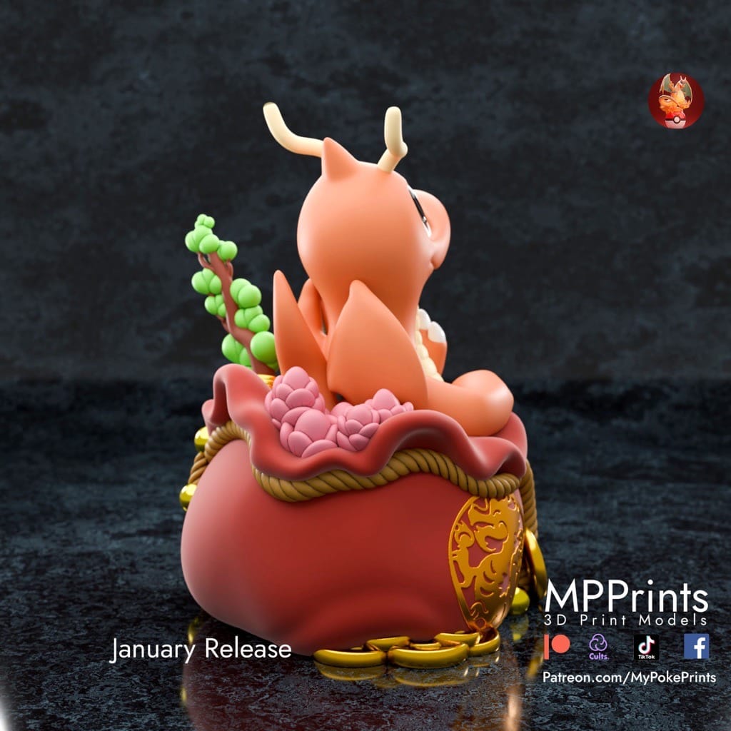 P站图纸印象馆 口袋妖怪 快龙 口袋妖怪 快龙