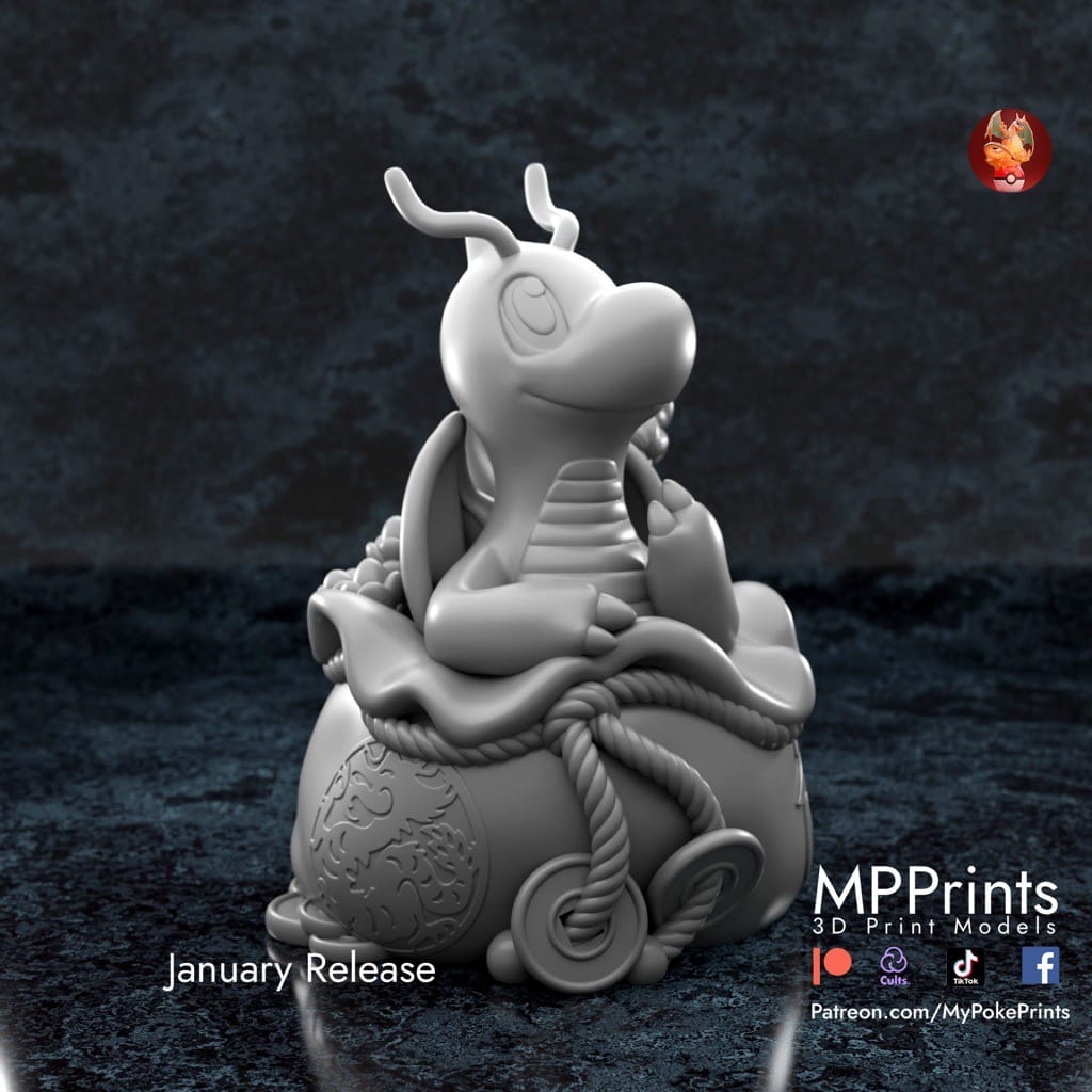 P站图纸印象馆 口袋妖怪 快龙 口袋妖怪 快龙