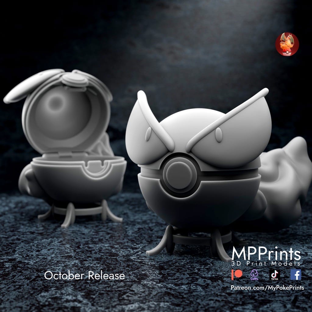 P站图纸印象馆 口袋妖怪 高达鸭和木守宫和火雉鸡精灵球 口袋妖怪 高达鸭和木守宫和火雉鸡精灵球