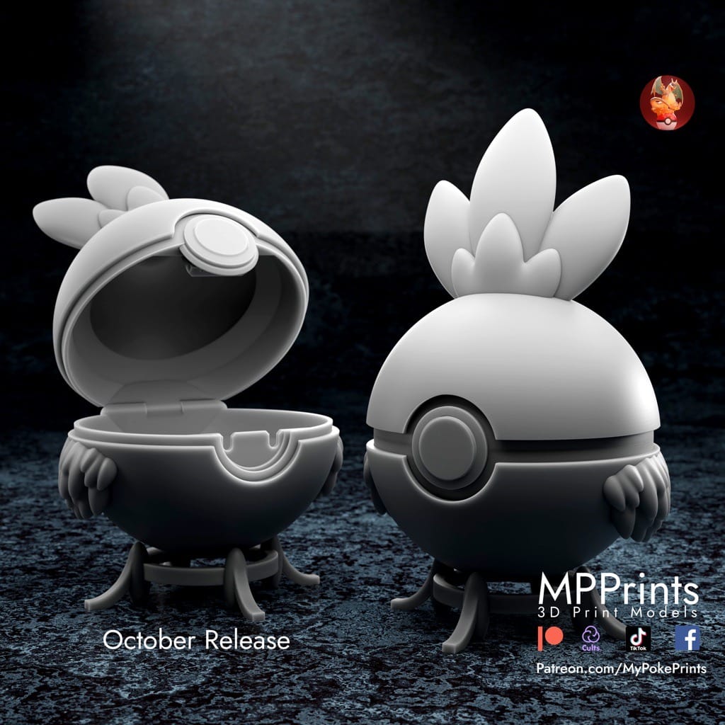 P站图纸印象馆 口袋妖怪 高达鸭和木守宫和火雉鸡精灵球 口袋妖怪 高达鸭和木守宫和火雉鸡精灵球