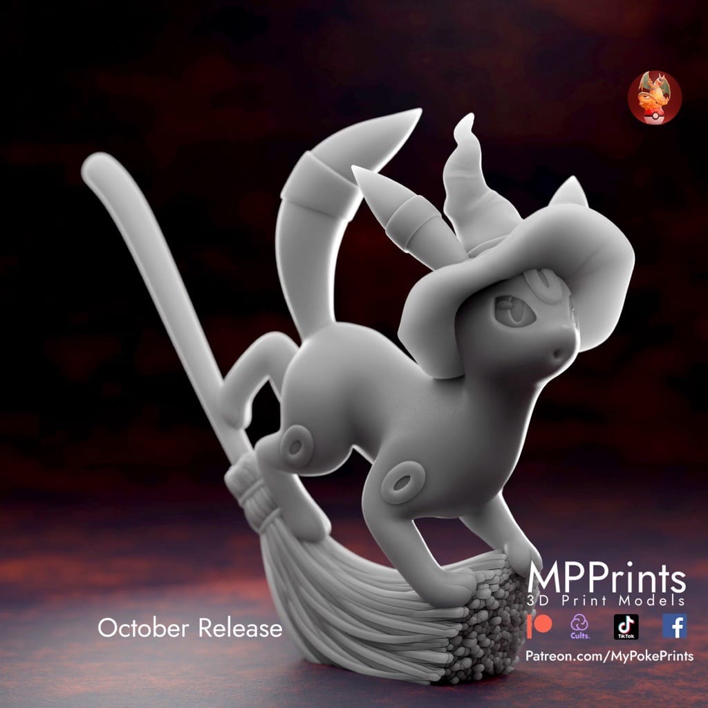 P站图纸印象馆 口袋妖怪 女巫月亮伊布 口袋妖怪 女巫月亮伊布