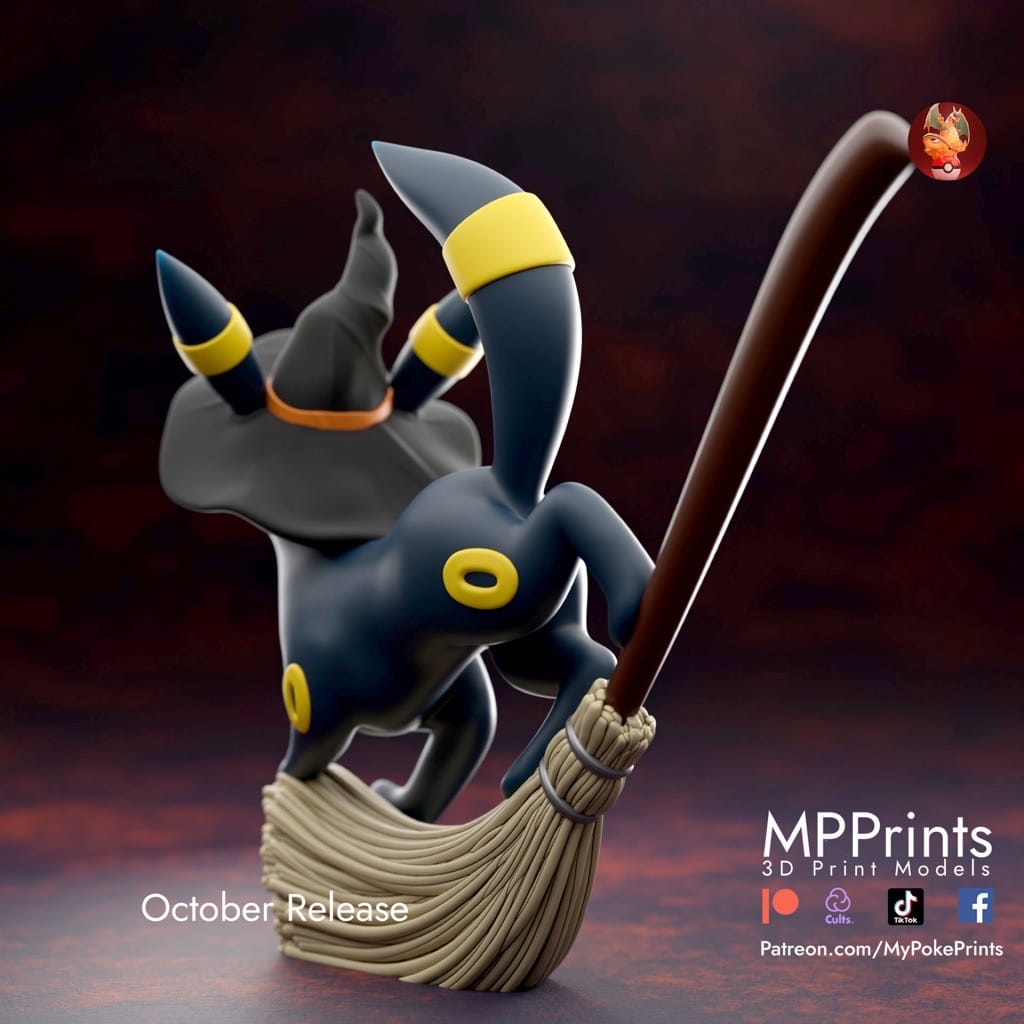 P站图纸印象馆 口袋妖怪 女巫月亮伊布 口袋妖怪 女巫月亮伊布