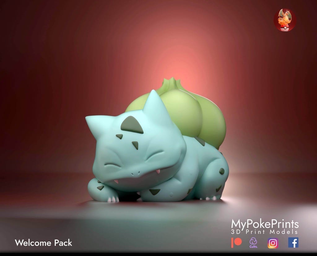 P站图纸印象馆 口袋妖怪 妙蛙种子两个造型 口袋妖怪 妙蛙种子两个造型