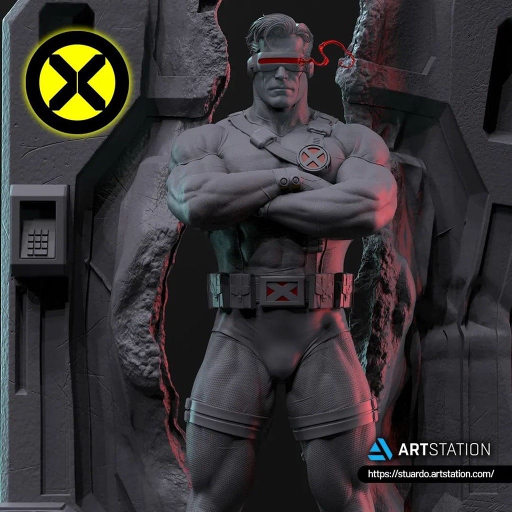 P站图纸印象馆 漫威X战警 镭射眼 来自阿尔瓦罗·斯图亚多 漫威X战警 镭射眼 来自阿尔瓦罗·斯图亚多