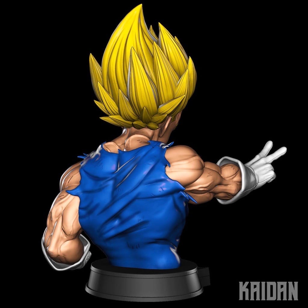 P站图纸印象馆 Kaidan 龙珠贝吉塔半身像 Kaidan 龙珠贝吉塔半身像