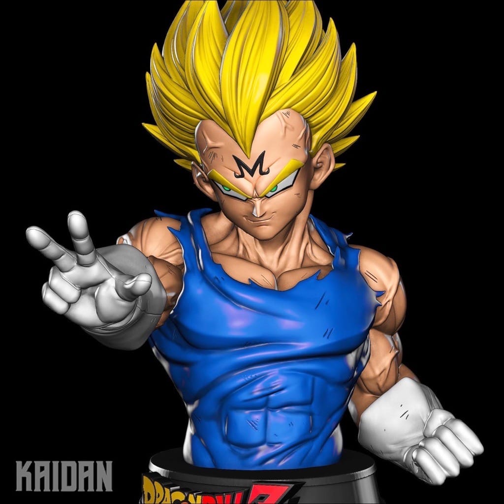 P站图纸印象馆 Kaidan 龙珠贝吉塔半身像 Kaidan 龙珠贝吉塔半身像